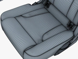 car seat rear 3D Model