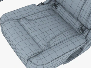 car seat rear 3D Model