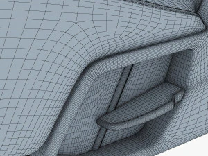 car seat rear 3D Model