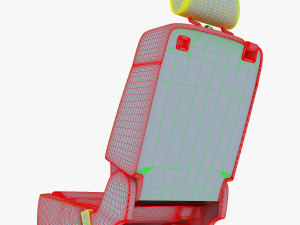 car seat rear 3Dモデル