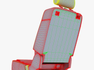 car seat rear 3D Model