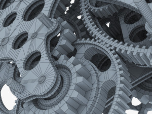 gear mechanism low poly v 1 Model 3D