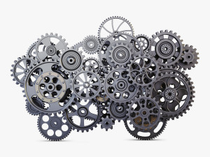gear mechanism low poly v 2 3D-Modell
