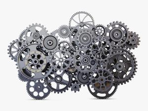 gear mechanism low poly v 2 3D Model