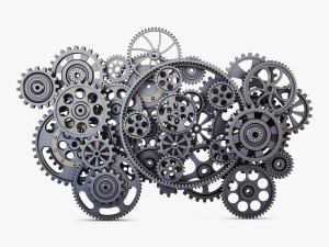 gear mechanism low poly v 2 3D-Modell