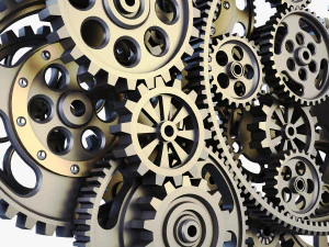 gear mechanism low poly v 2 3D Model