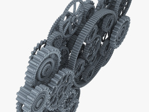 gear mechanism low poly v 2 3D-Modell