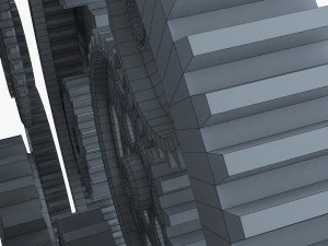 gear mechanism low poly v 2 3D Model