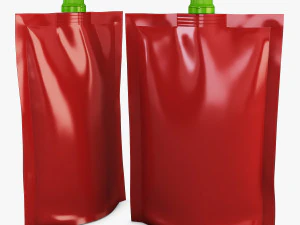 Doypack-Verpackung v 1 3D Modell