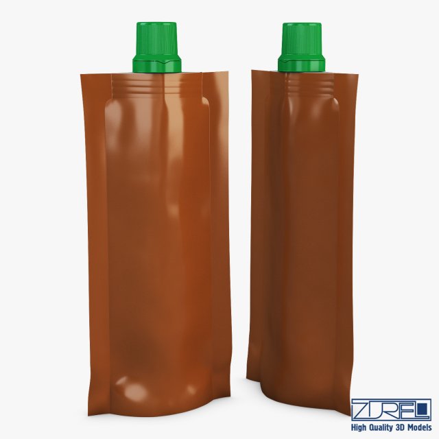 doypack packaging v 4 3D 模型 .c4d .max .obj .3ds .fbx .stl .blend 