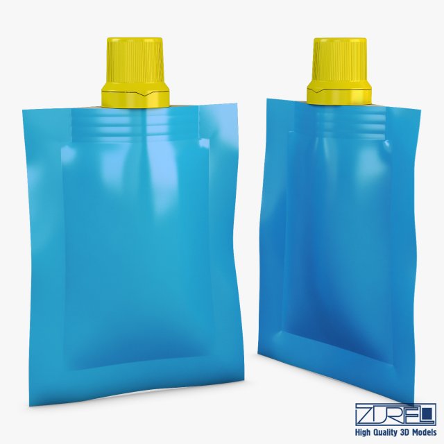 doypack packaging v 6 3D Model .c4d .max .obj .3ds .fbx .stl .blend 