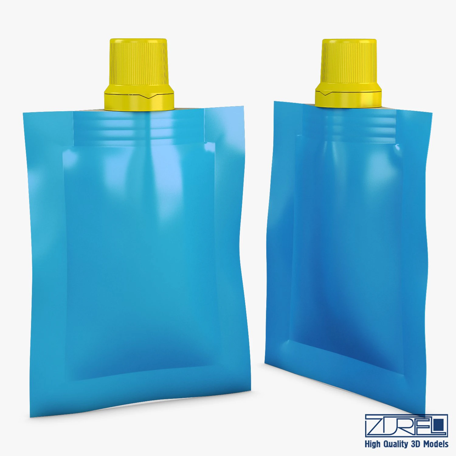 doypack packaging v 6 3D Model .c4d .max .obj .3ds .fbx .stl .blend 