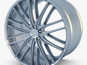 vossen vfs4 20 wheel silver Model 3D
