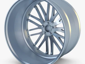 vossen vfs4 20 wheel silver 3D Model