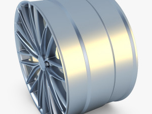 vossen vfs4 20 wheel silver 3D Model