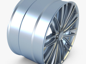 vossen vfs4 20 wheel silver 3D Model