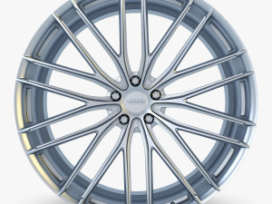 vossen vfs4 20 wheel silver 3D Model