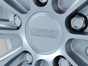 vossen vfs4 20 wheel silver 3D Model