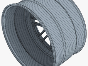 vossen vfs4 20 wheel silver 3D Model