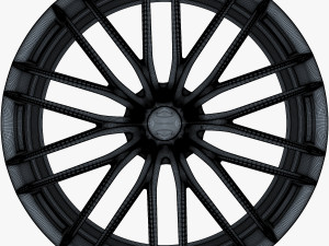 vossen vfs4 20 wheel silver 3D Model