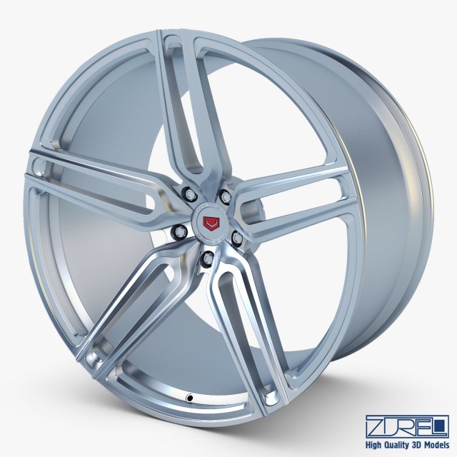 vossen hc-1 19 wheel silver 3D Модель .c4d .max .obj .3ds .fbx .stl .blend 
