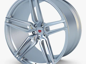 vossen hc-1 19 wheel silver 3D Model