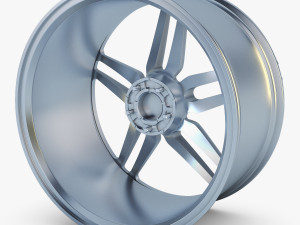 vossen hc-1 19 wheel silver 3D Модель