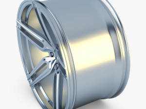 vossen hc-1 19 wheel silver 3D Модель