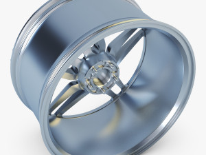 vossen hc-1 19 wheel silver 3D Модель