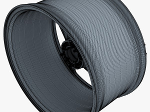 vossen hc-1 19 wheel silver 3D Модель