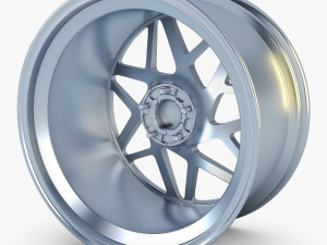 vossen lc-109t 19 wheel silver 3D Model