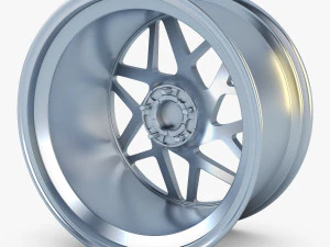 vossen lc-109t 19 wheel silver 3D Model