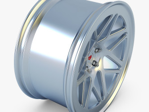 vossen lc-109t 19 wheel silver 3D Model