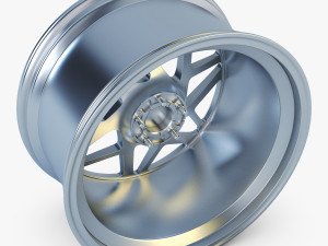 vossen lc-109t 19 wheel silver 3D Model