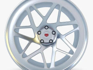 vossen lc-109t 19 wheel silver 3D Model