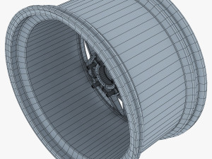 vossen lc-109t 19 wheel silver 3D Model
