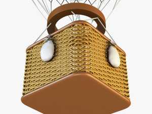 hot air balloon v 2 3D Model