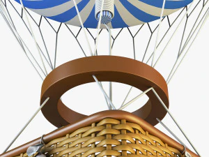 hot air balloon v 2 3D Model