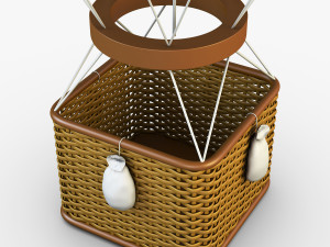 hot air balloon v 2 3D Model