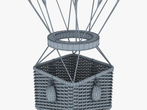 hot air balloon v 2 3D Model