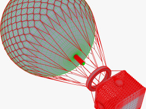 hot air balloon v 2 3D Model