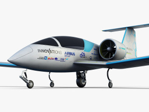 airbus e-fan electric 3D Модель