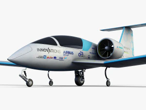 airbus e-fan electric 3D Model