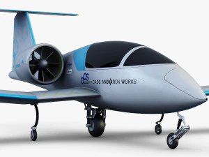 airbus e-fan electric 3D Model