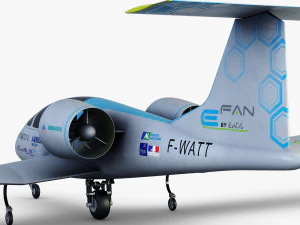 airbus e-fan electric 3D Model
