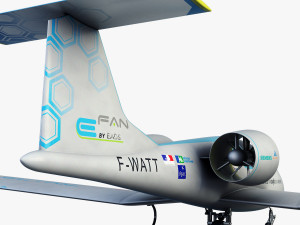 airbus e-fan electric 3D Модель