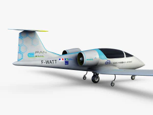 airbus e-fan electric 3D Model
