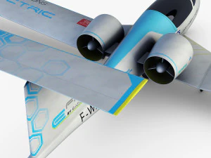 airbus e-fan electric 3D Model