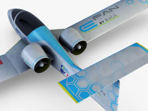 airbus e-fan electric 3D Model