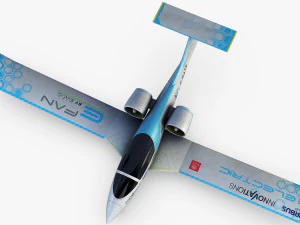 airbus e-fan electric 3D Model